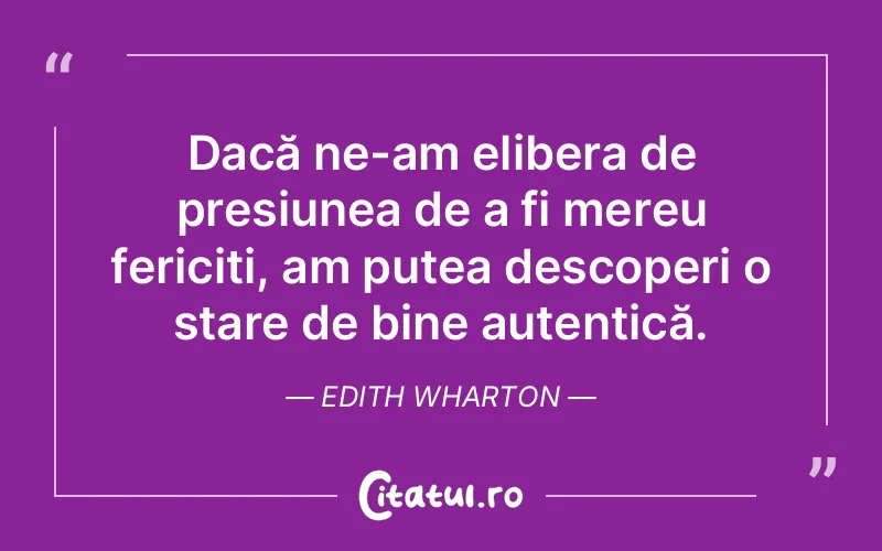 Citat Edith Wharton - citate spiritualitate