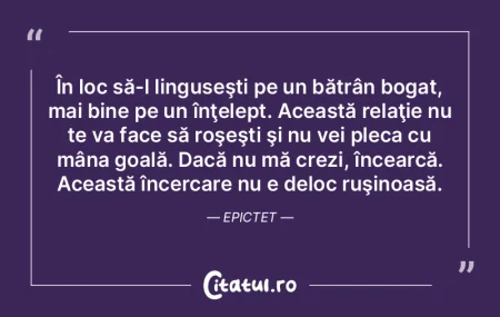 În loc să-l linguseşti pe un bătrân... În loc să-l linguseşti pe un bătrân...