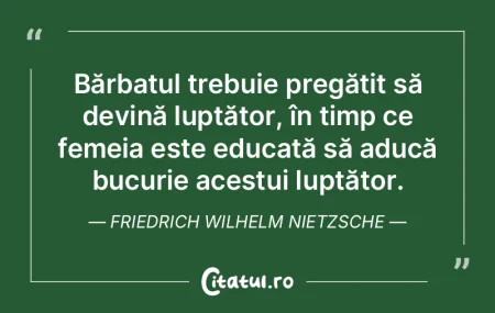 Bărbatul trebuie pregătit să devină ... Bărbatul trebuie pregătit să devină ...