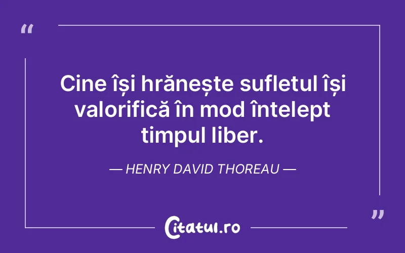 Citat Henry David Thoreau - citate spiritualitate
