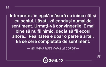 Interpretez în egală măsură cu inima... Interpretez în egală măsură cu inima...