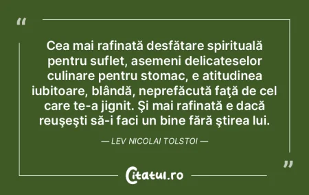 Cea mai rafinată desfătare spirituală... Cea mai rafinată desfătare spirituală...