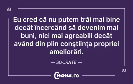 Eu cred că nu putem trăi mai bine decÃ... Eu cred că nu putem trăi mai bine decÃ...
