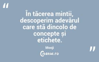 În tăcerea minții, descoperim adevărul care stă dincolo de concepte și etichete. Mooji...