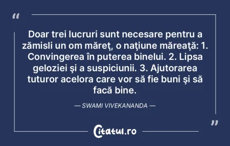Doar trei lucruri sunt necesare pentru a... Doar trei lucruri sunt necesare pentru a...