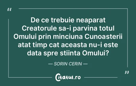 De ce trebuie neaparat Creatorule sa-i p... De ce trebuie neaparat Creatorule sa-i p...