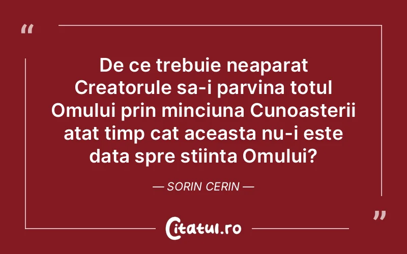 Citat Sorin Cerin - citate spiritualitate