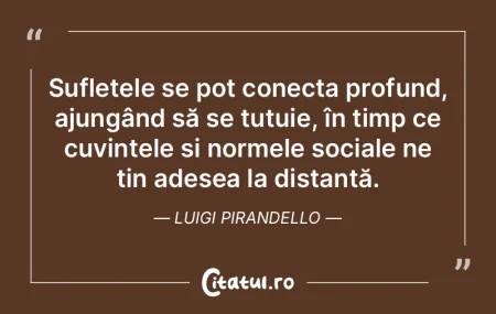 Sufletele se pot conecta profund, ajungÃ... Sufletele se pot conecta profund, ajungÃ...