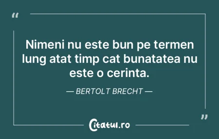 Nimeni nu este bun pe termen lung atat t... Nimeni nu este bun pe termen lung atat t...
