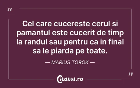 Cel care cucereste cerul si pamantul est... Cel care cucereste cerul si pamantul est...