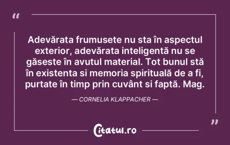 Adevărata frumusețe nu sta în aspectu... Adevărata frumusețe nu sta în aspectu...