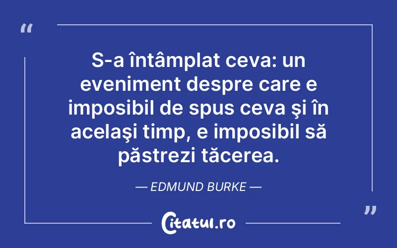Citat Edmund Burke - citate spiritualitate