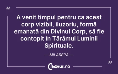 A venit timpul pentru ca acest corp vizi... A venit timpul pentru ca acest corp vizi...