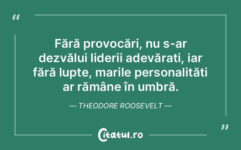 Citat Theodore Roosevelt - citate spiritualitate