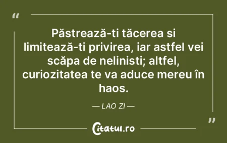 Păstrează-ți tăcerea și limitează-... Păstrează-ți tăcerea și limitează-...