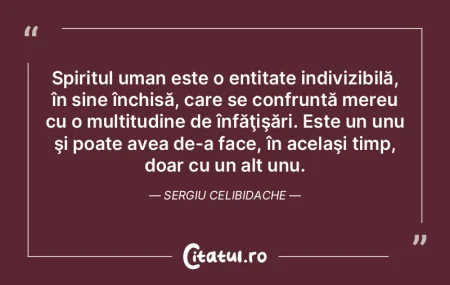 Spiritul uman este o entitate indivizibi... Spiritul uman este o entitate indivizibi...