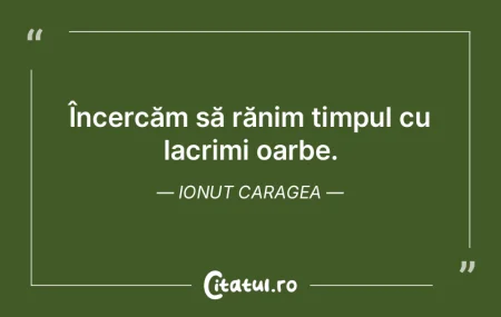Încercăm să rănim timpul cu lacrimi ... Încercăm să rănim timpul cu lacrimi ...