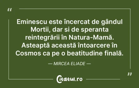 Eminescu este încercat de gândul Morț... Eminescu este încercat de gândul Morț...