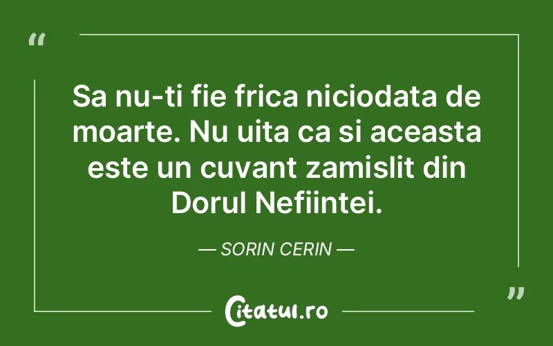 Citat Sorin Cerin - citate spiritualitate