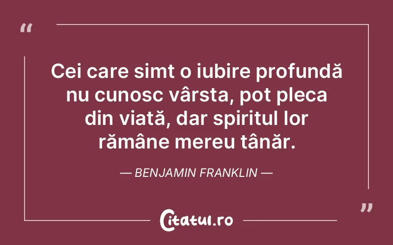 Citat Benjamin Franklin - citate spiritualitate