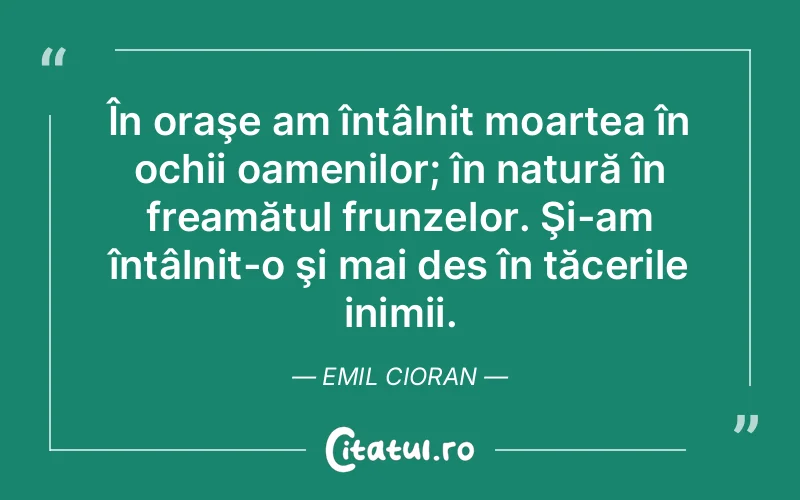 Citat Emil Cioran - citate spiritualitate