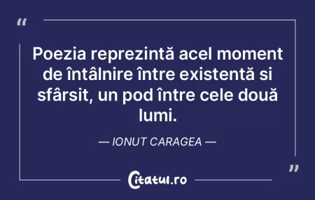 Poezia reprezintă acel moment de întâ... Poezia reprezintă acel moment de întâ...