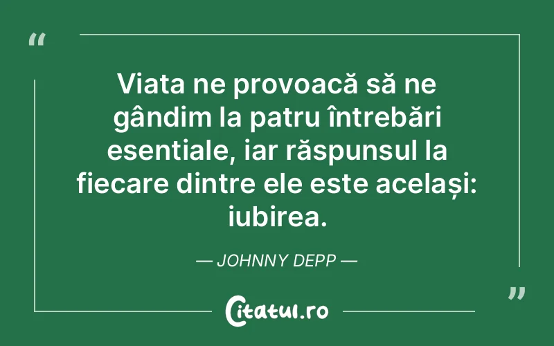 Citat Johnny Depp - citate spiritualitate