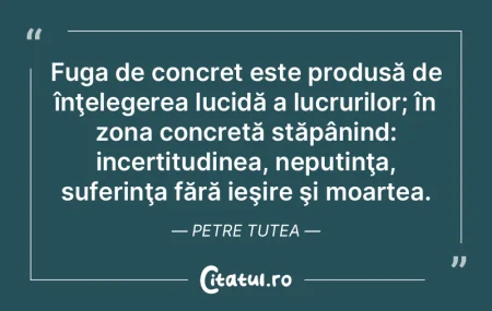Fuga de concret este produsă de înţel...