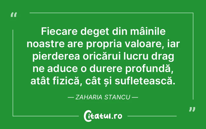 Citat Zaharia Stancu - citate spiritualitate