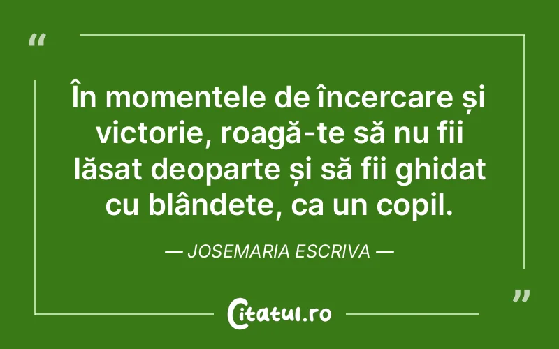 Citat Josemaria Escriva - citate spiritualitate