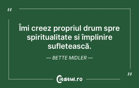 Îmi creez propriul drum spre spirituali... Îmi creez propriul drum spre spirituali...