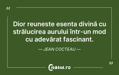 Dior reunește esența divină cu străl... Dior reunește esența divină cu străl...