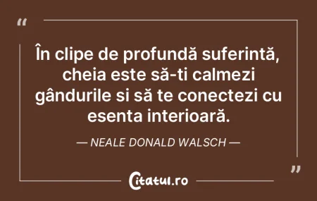 În clipe de profundă suferință, chei... În clipe de profundă suferință, chei...