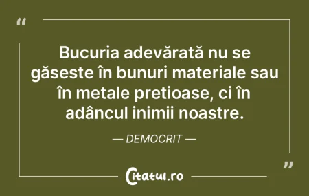 Bucuria adevărată nu se găsește în ... Bucuria adevărată nu se găsește în ...