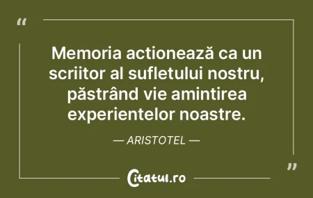 Memoria acționează ca un scriitor al s... Memoria acționează ca un scriitor al s...