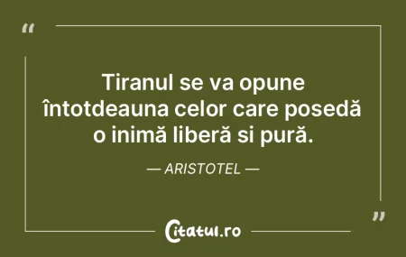 Tiranul se va opune întotdeauna celor c... Tiranul se va opune întotdeauna celor c...