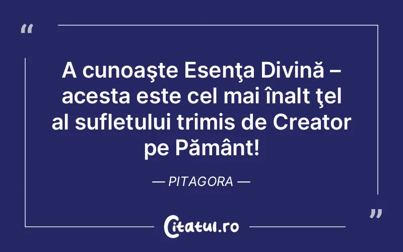 Citat Pitagora - citate spiritualitate