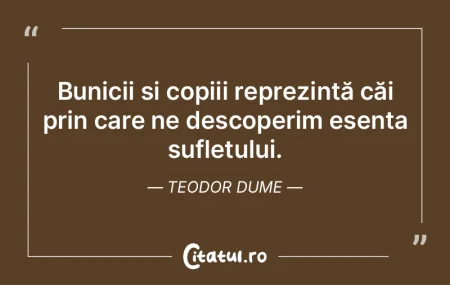 Bunicii și copiii reprezintă căi prin...