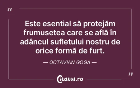 Este esențial să protejăm frumusețea... Este esențial să protejăm frumusețea...
