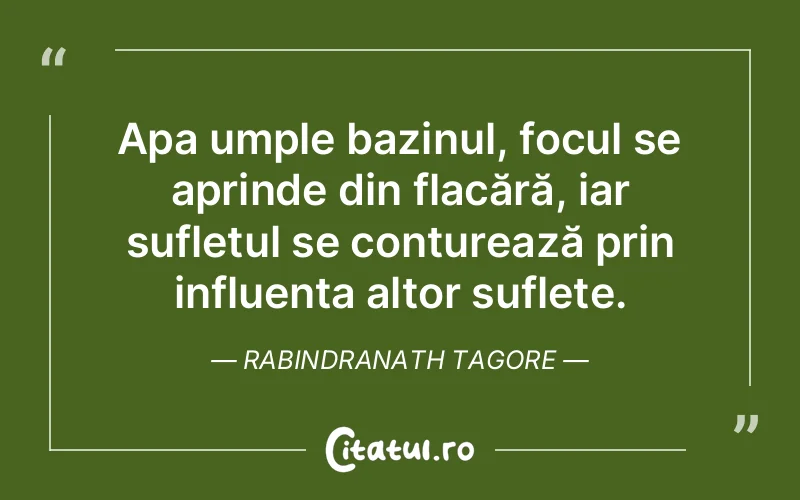 Citat Rabindranath Tagore - citate spiritualitate