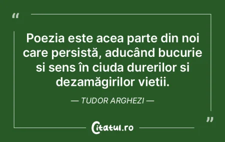 Poezia este acea parte din noi care pers... Poezia este acea parte din noi care pers...