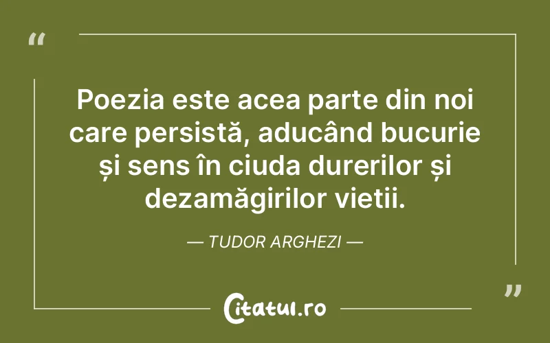 Citat Tudor Arghezi - citate spiritualitate