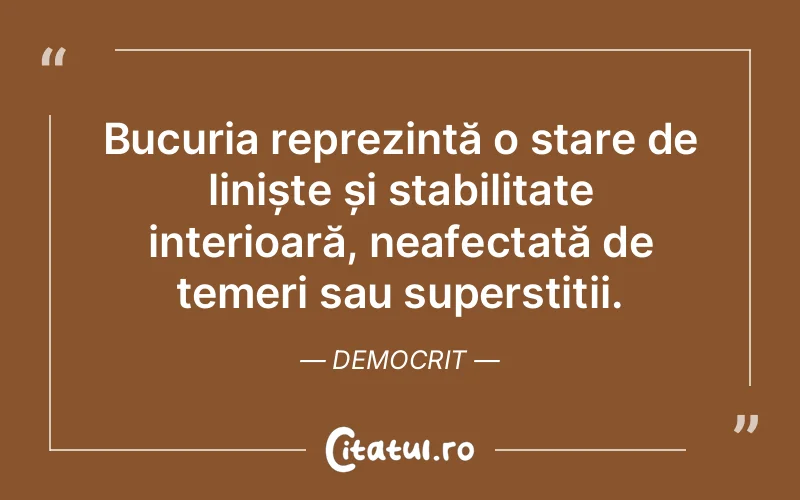 Citat Democrit - citate spiritualitate