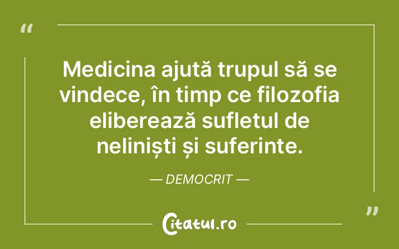 Citat Democrit - citate spiritualitate