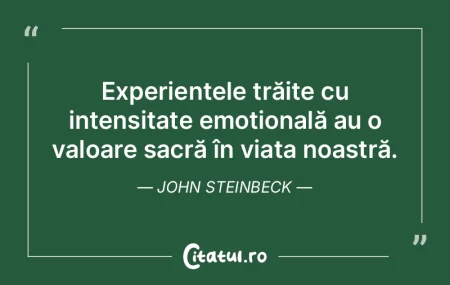 Experiențele trăite cu intensitate emo... Experiențele trăite cu intensitate emo...