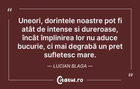 Uneori, dorințele noastre pot fi atât ...