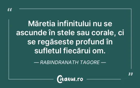 Măreția infinitului nu se ascunde în ... Măreția infinitului nu se ascunde în ...