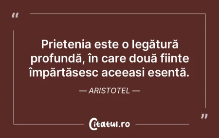 Prietenia este o legătură profundă, Ã... Prietenia este o legătură profundă, Ã...