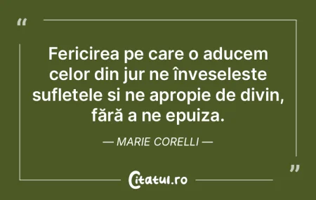 Fericirea pe care o aducem celor din jur... Fericirea pe care o aducem celor din jur...