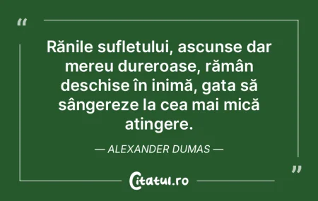 Rănile sufletului, ascunse dar mereu du... Rănile sufletului, ascunse dar mereu du...
